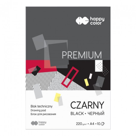Happy Color technical block premium black 220g 10sheets