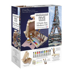 Sennelier rive gauche paint set + media box easel