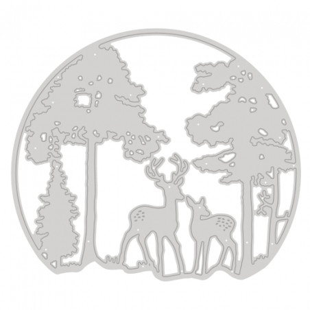DP Craft die cut forest landscape 11,1cmx12,7cm