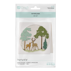 DP Craft die cut forest landscape 11,1cmx12,7cm