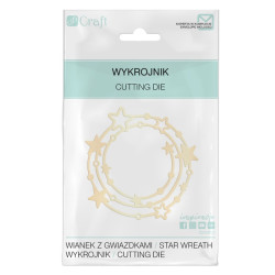 DP Craft wreath die cutter with stars 6.5 x 6.2 cm