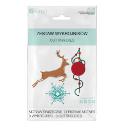 DP Craft zestaw wykrojników motywy świąteczne 3 szt - sklep plastyczny