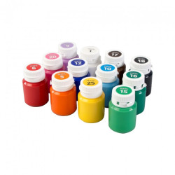 Rosa talent set of acrylic paints for fabrics 20ml x 12 colors