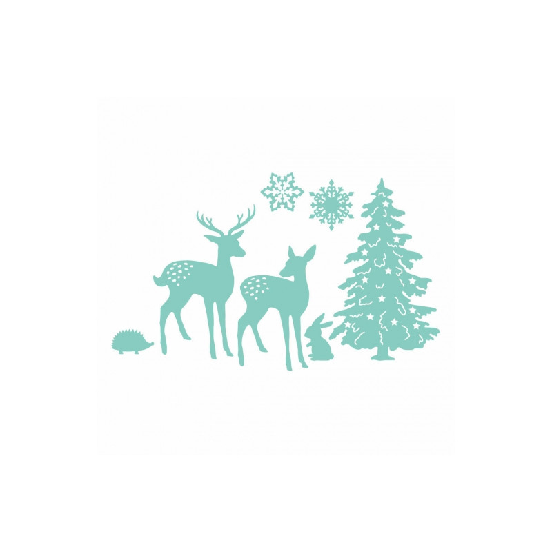 DP Craft zestaw wykrojników winter wonderland 7szt - sklep plastyczny