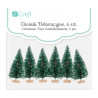 DP Craft decorative Christmas trees 5cm 6 pcs