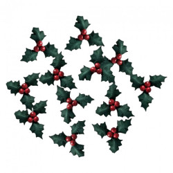 DP Craft ostrokrzewy papierowe 12szt - sklep plastyczny - szał dla pla