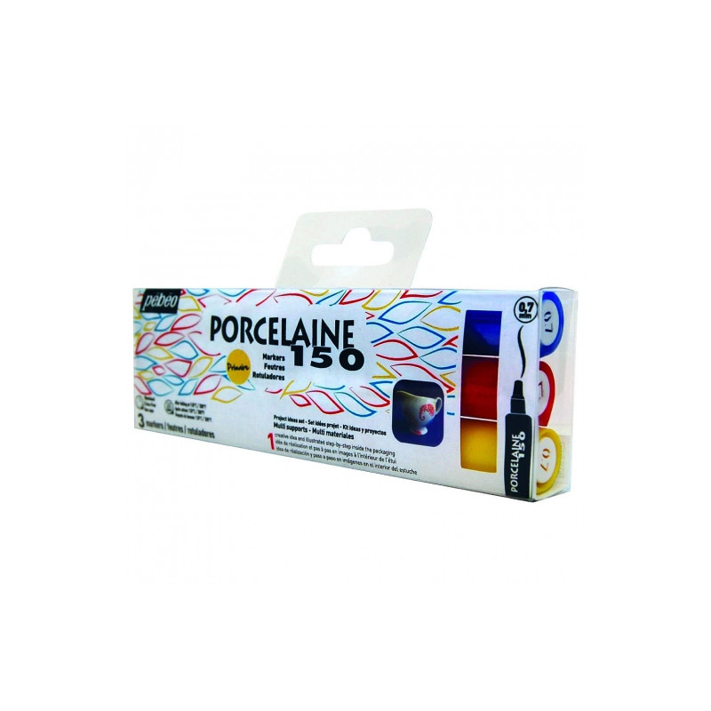 Pebeo porcelaine 150 zestaw 3 pisaków do porcelany 0,7mm - sklep plast