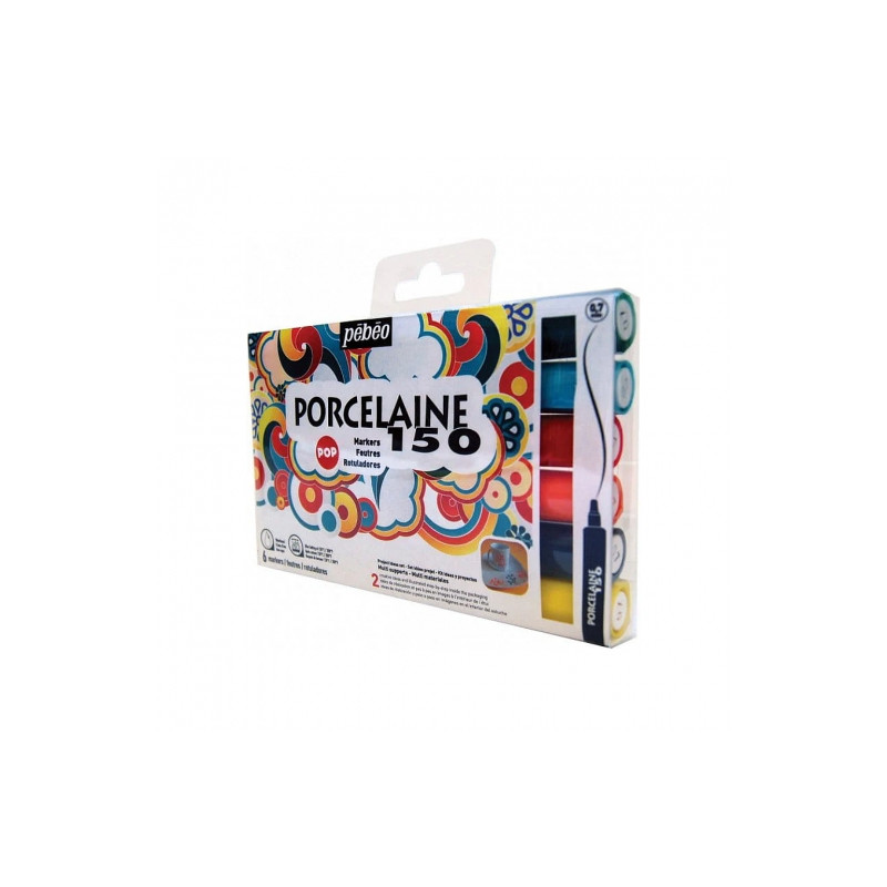 Pebeo porcelaine 150 zestaw 6 pisaków do porcelany 0,7mm - sklep plast