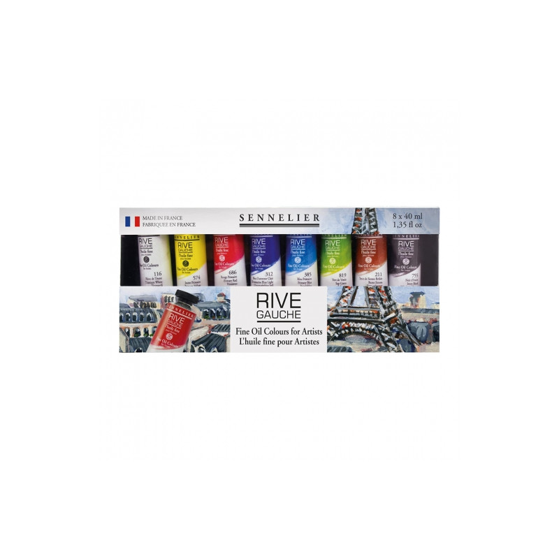 Sennelier rive gauche oil paint set 8x40ml