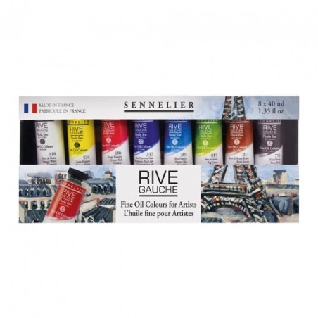 Sennelier rive gauche oil paint set 8x40ml