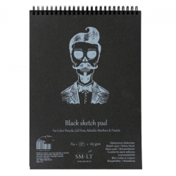 SM-LT black sketch szkicownik na spirali A5 165g 20 ark - sklep plasty