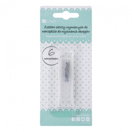 DP Craft zestaw ostrzy wymiennych do narzędzia do wycinania okręgów 6