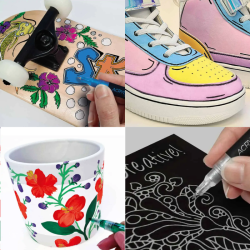 Zieler pastel set of 12 pcs of 1.5 mm acrylic markers