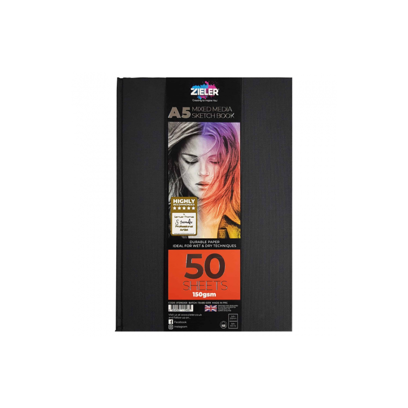 Zieler sketchbook mixed media 150g 50 sheets