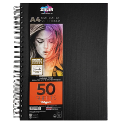 Sketchbook Zieler mixed media 150g 50 sheets on a spiral