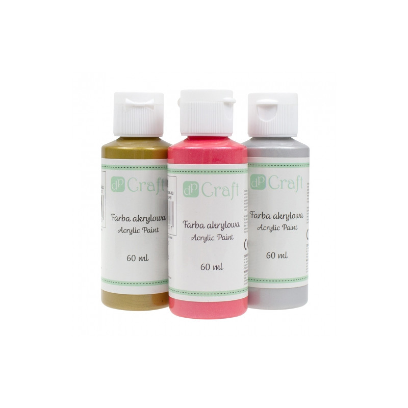 DP Craft farba akrylowa metaliczna 60ml - sklep plastyczny - szał dla