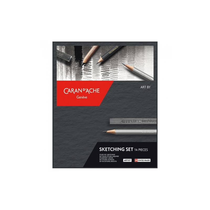 Caran d'Ache sketch set of 14 pieces