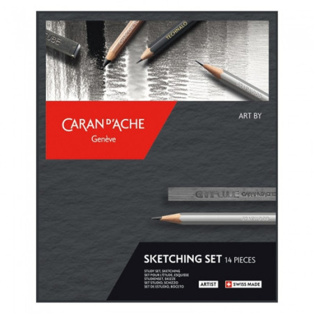 Caran d'Ache sketch set of 14 pieces