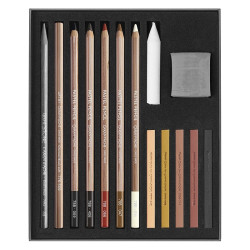 Caran d'Ache flashe&earth drawing set of 15 elements