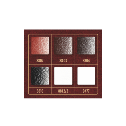 Koh-i-noor set of 6 dry pastels in a brown crayon