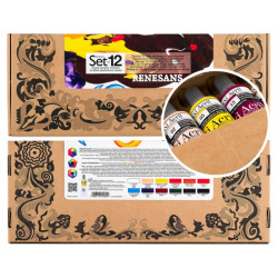 Renesans maxi acril set of paints 12x60ml