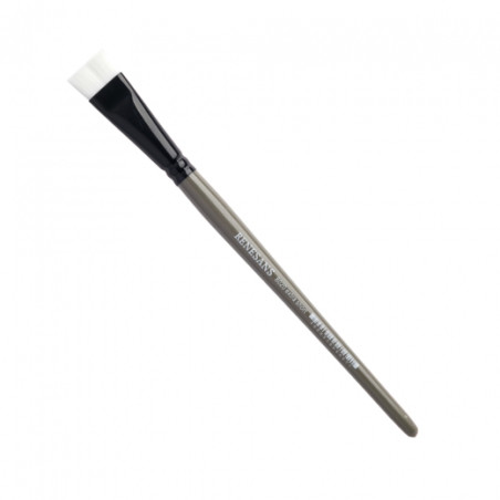 Renesans extra short synthetic flat brushes 8020 series