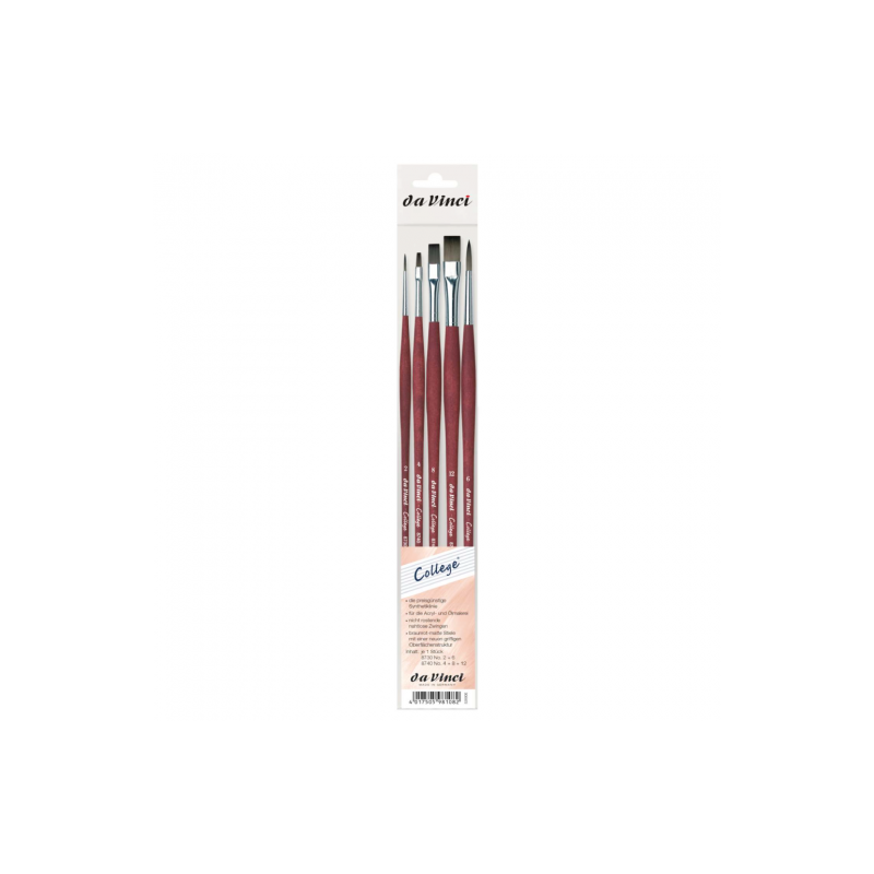 Da Vinci College Set of 5 Synthetic Brushes