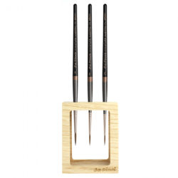 Da Vinci miniature maestro p.70 set of 3 brushes with a wooden stand