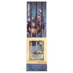 Da Vinci miniature maestro p.76 set of 3 brushes with a wooden stand