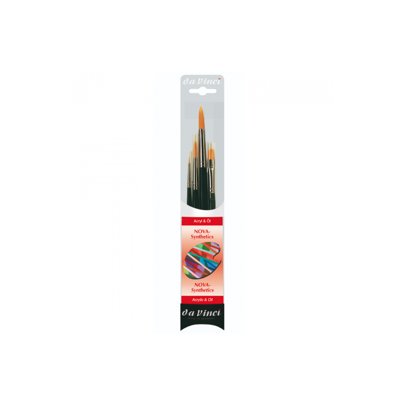 Da Vinci nova-synthetics zestaw 4 pędzli syntetycznych - sklep plastyc