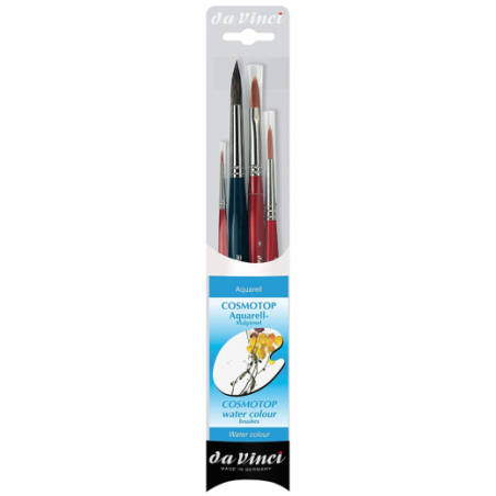 Da vinci cosmotop set of 4 watercolor brushes