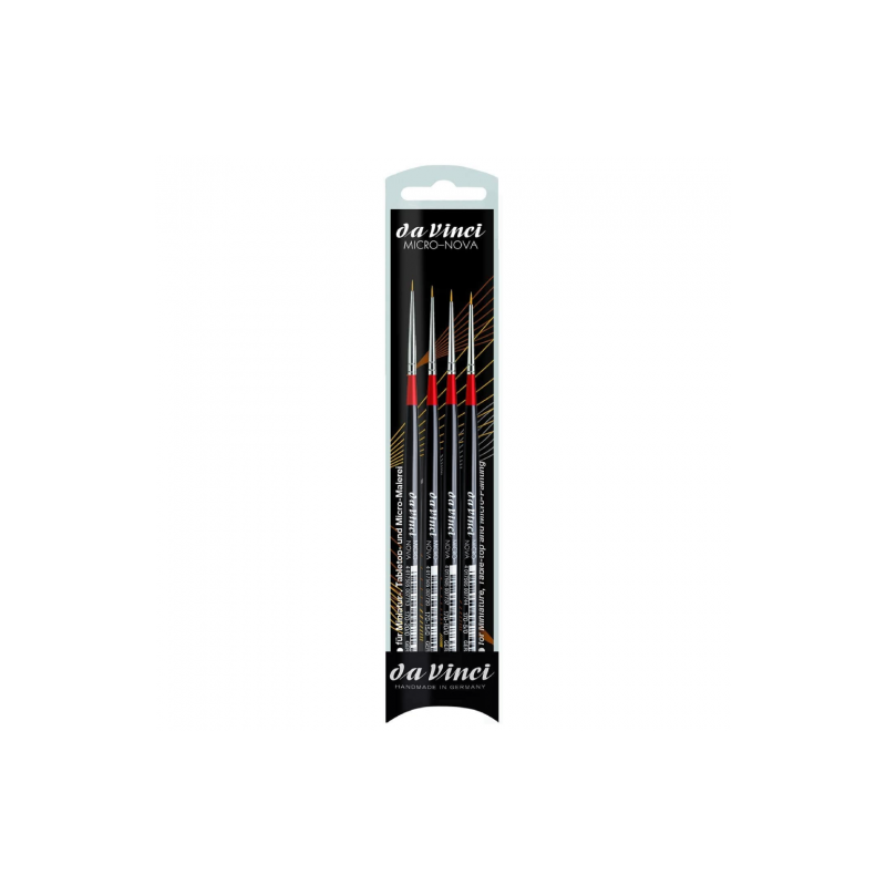 Da Vinci micro-nova zestaw 4 pędzli syntetycznych - sklep plastyczny -