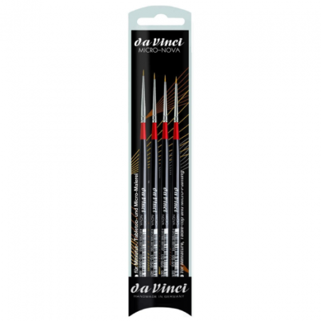 Da Vinci micro-nova set of 4 synthetic brushes