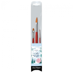Da Vinci winter wonder set of 3 watercolor brushes