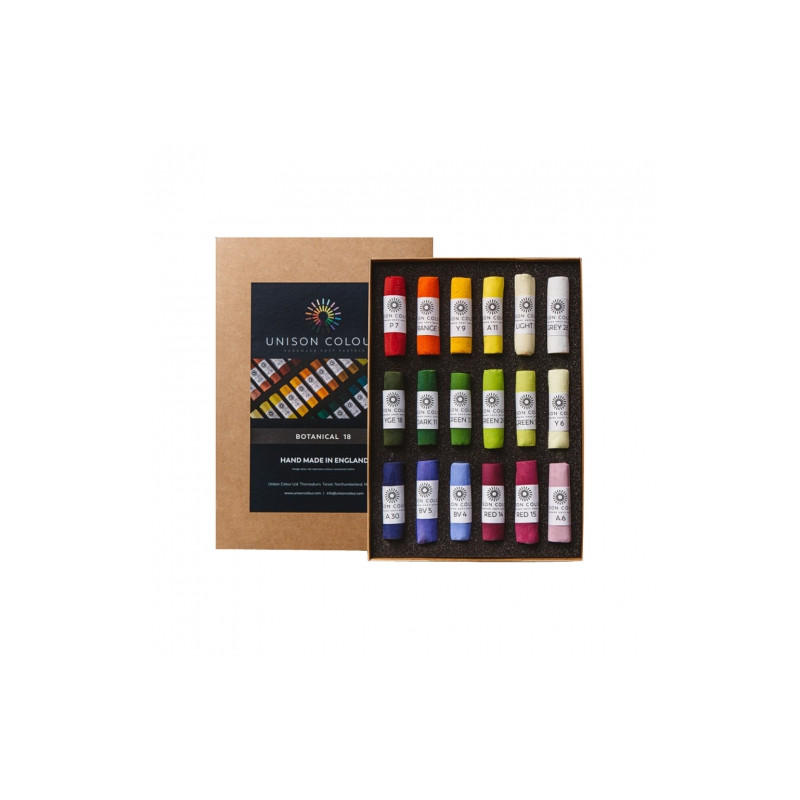 Unison Colour botanical zestaw suchych pasteli w sztyfcie 18szt 760200