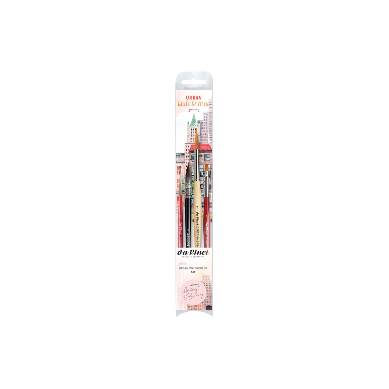 Da Vinci urban watercolor set of 4 watercolor brushes