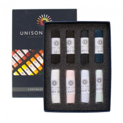Unison Color contrast set of dry pastel sticks 8 pcs