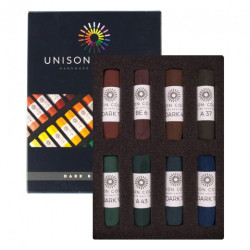 Unison Colour dark zestaw suchych pasteli w sztyfcie 8szt 740841 - skl