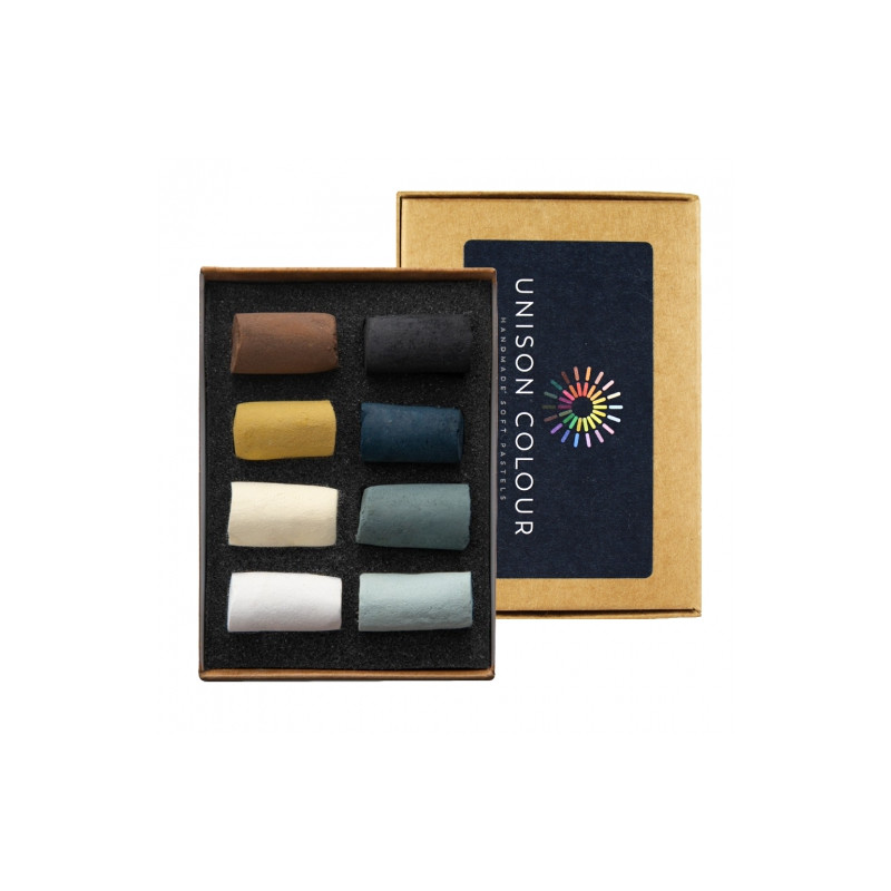Unison Color drawing set of dry semi-pastel sticks 8 pcs