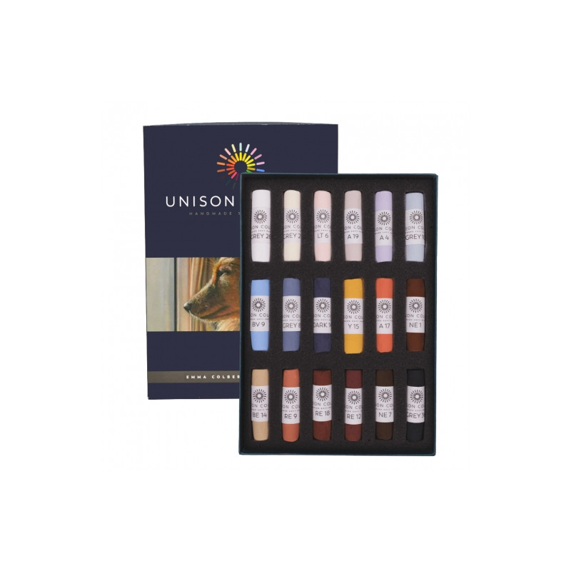 Unison Color emma colbert animal set of dry pastel sticks 18pcs 750008