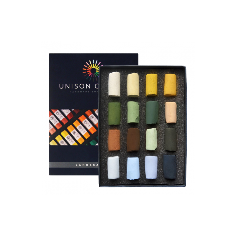 Unison Colour landscape zestaw 16 suchych półpasteli w sztyfcie 750004
