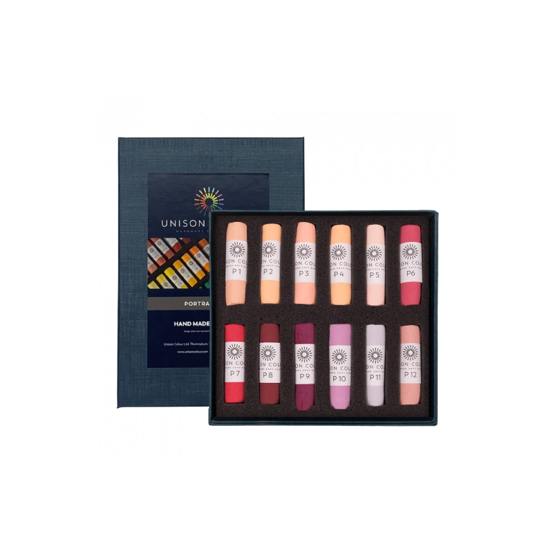 Unison Colour portrait zestaw suchych pasteli w sztyfcie 12szt - sklep