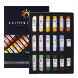 Unison Colour landscape zestaw 18 suchych pasteli w sztyfcie 740287 -
