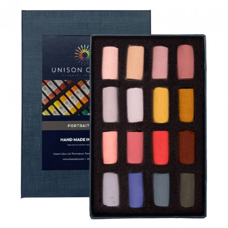 Unison Color portrait set of semi-pastel dry sticks 16pcs 750003