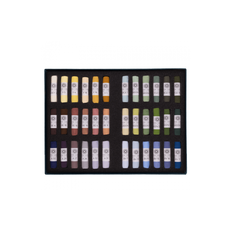 Unison Colour landscape zestaw 36 suchych pasteli w sztyfcie 740288 -