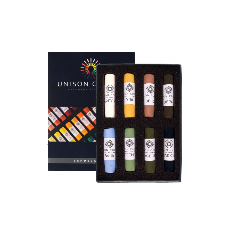 Unison Colour landscape zestaw 8 suchych pasteli w sztyfcie 750002 - s