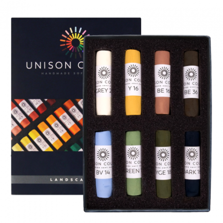 Unison Colour landscape zestaw 8 suchych pasteli w sztyfcie 750002 - s