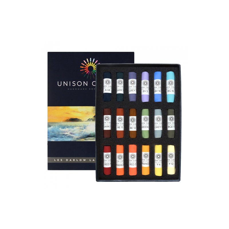 Unison Colour les darlow landscape zestaw 18 suchych pasteli w sztyfci
