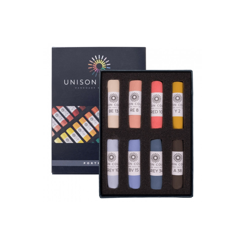 Unison Color portrait set of dry pastel sticks 8 pcs 750001
