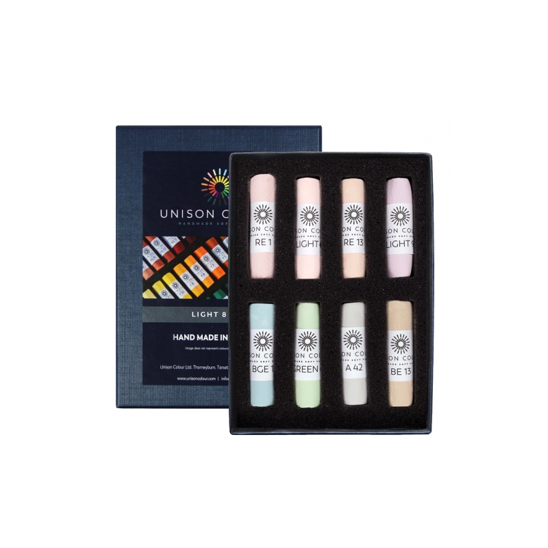 Unison Color light set of 8 dry pastel sticks 740842